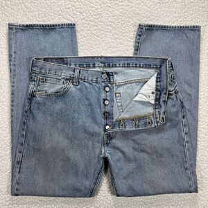 VTG Levi’s 501 Men’s Jeans 36x30 (Actual 34x29) Y2K Grunge Straight Leg Denim